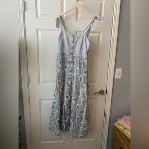 Linen maxi dress